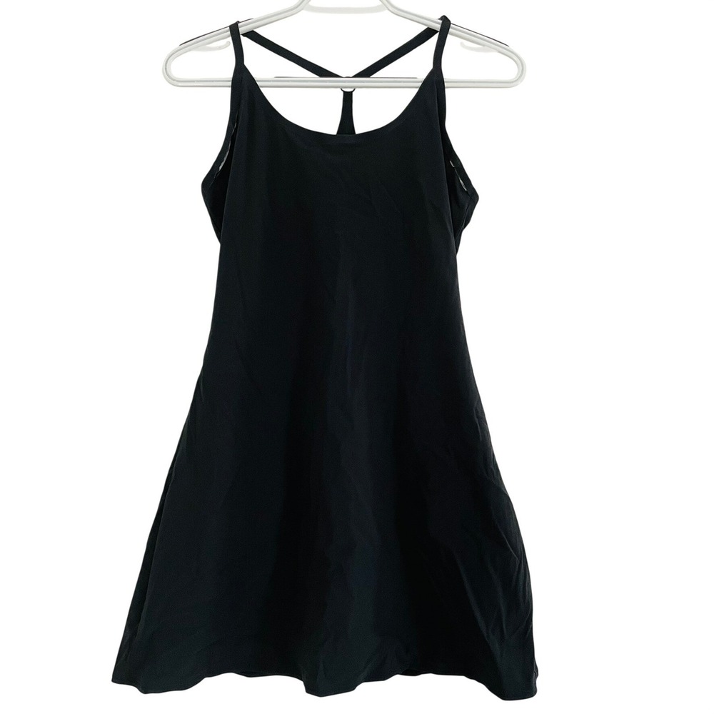 Outdoor Voices Black Exercise Dress Women Small Built-in Shorts Activewear Small